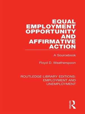 cover image of Equal Employment Opportunity and Affirmative Action